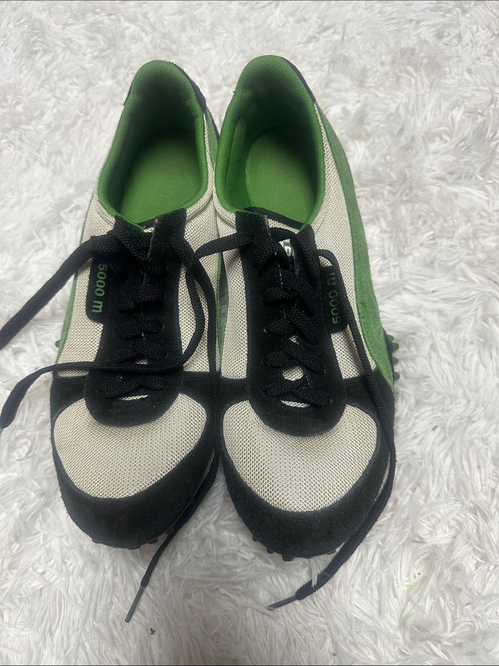 Puma Green, White and Black Women's Athletic Sneakers